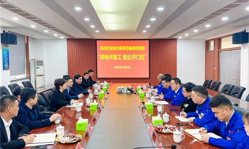 拼搶開復工?助推開門紅丨湖州市副市長、長興縣委書記石一婷率縣四套班子蒞臨桐昆恒騰調(diào)研