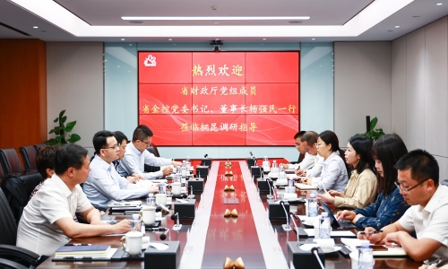 浙江省財政廳黨組成員，省金控黨委書記、董事長楊強民蒞臨桐昆調(diào)研