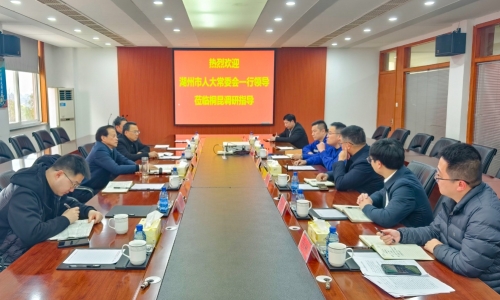 湖州市人大常委會(huì)黨組書(shū)記、主任孫賢龍蒞臨桐昆恒騰調(diào)研